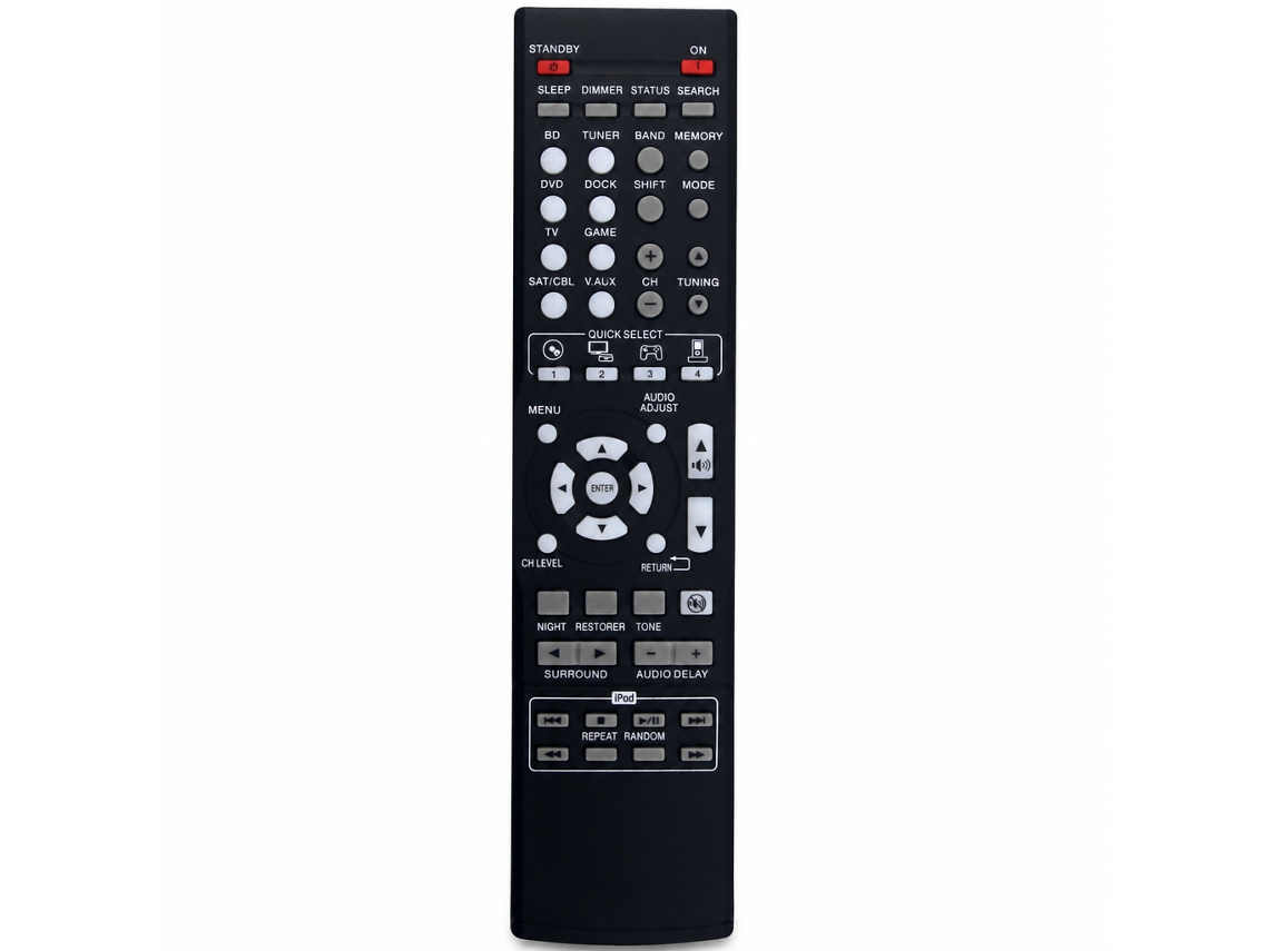 Comando À Distância Compatível Com Amplificador Denon Rc-1158, Controlo De Áudio E Tv_dae