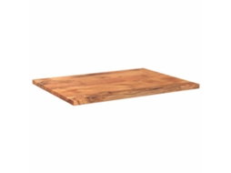 Tampo De Mesa | Tampo De Secretária | Superfície Da Mesa Retangular 80x60x3,8 Cm Madeira De Acácia Maciça