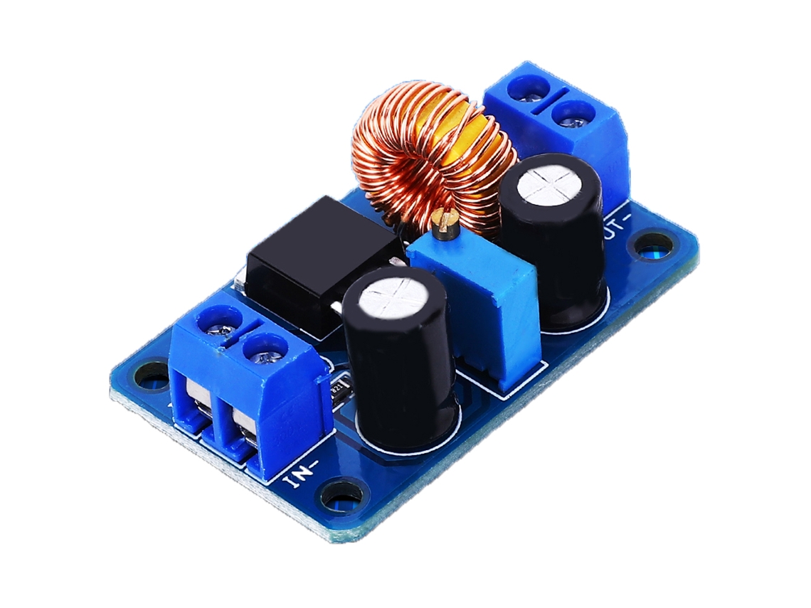 Conversor Buck de Entrada 4.5‑30v para Saída 1.25‑26v com Terminais