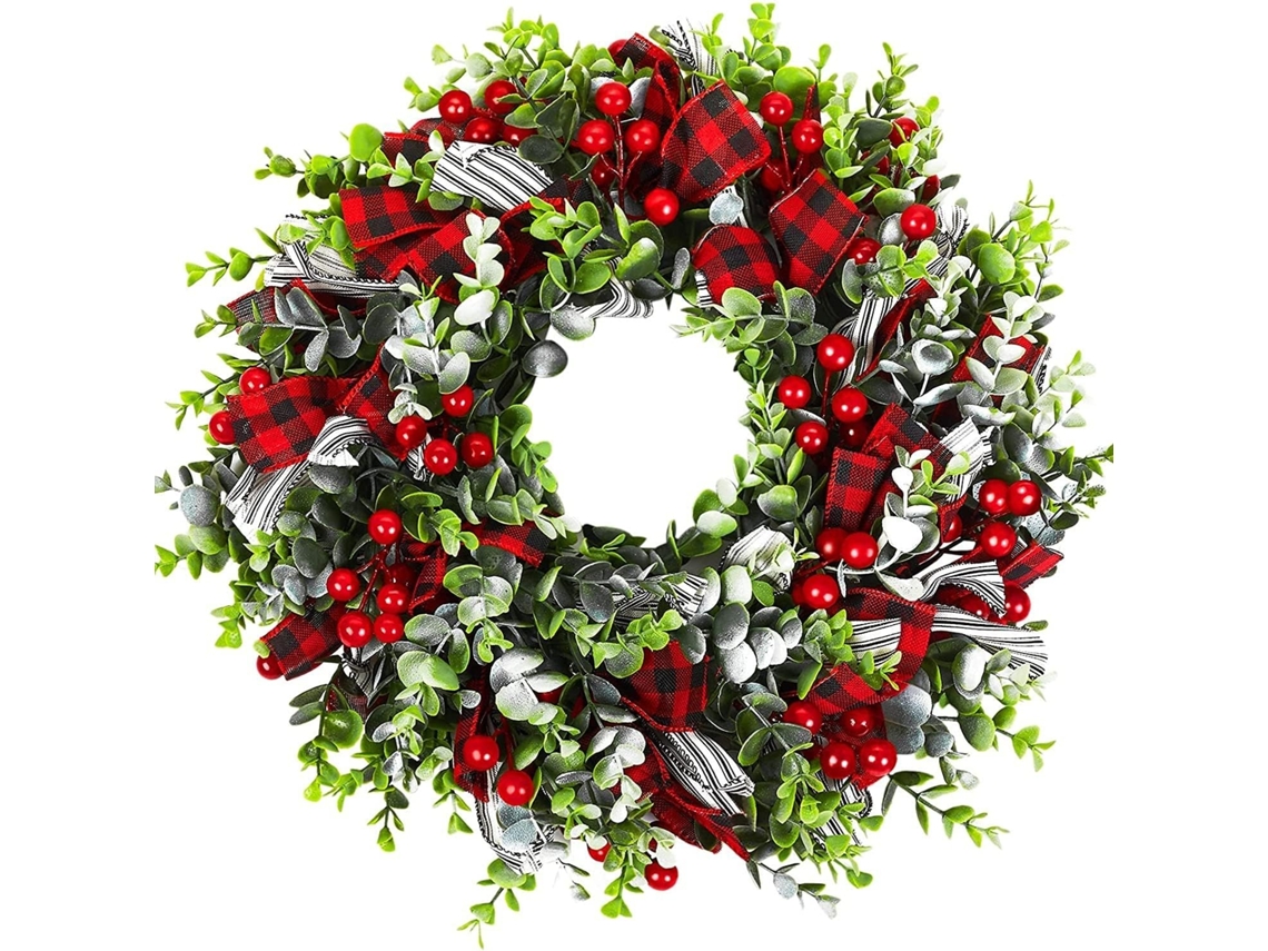 Coroa de Natal ZMDECQNA Artificial Guirlanda Quarto Porta Parede Janela (34x31x10cm)