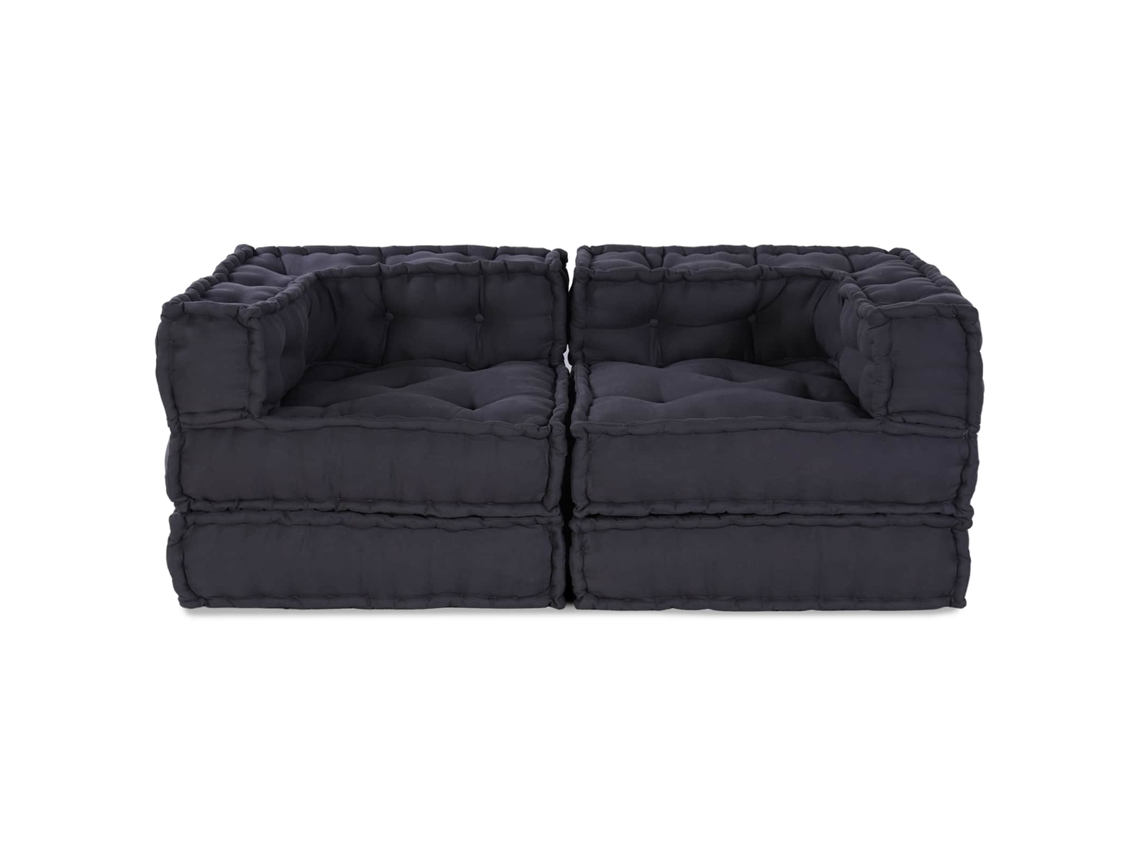 Vidaxl Unidade De Sofá Modular 2 Unid. Tecido Antracite