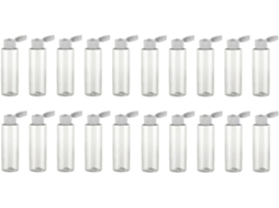 Conjunto De 20 Garrafas Reutilizáveis De Plástico Pet Transparente De 40ml