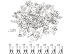100 Unidades De Penduricalhas, Letras Metálicas, Charme Em Lote, Charmoso Para Fazer Acessórios De Joalharia, Brincos, Colares, Chaveiros, Artesanato,