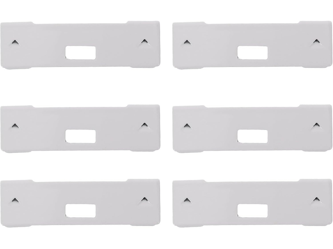 Mikinona 6-presilhas De Reparo Em Metal Branco Para Persianas Verticais, Instalação Fácil E Durável Para Peças De