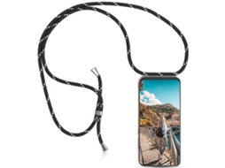 Capa Huawei P Smart HONGWE. Com corda Transparente, Preto