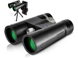 Binóculos 12x42 Hd Compactos Ip68 Zoom Sem Neblina Campo Visão Ultra Claro Viagens Vida Selvagem Competições Preto Bestvite