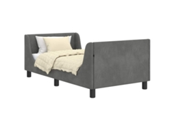 Estrutura de Cama Infantil com Cabeceira Cinza Escuro MAISON EXCLUSIVE