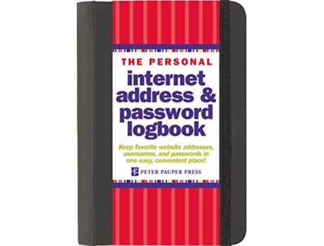 Livro Internet Address Password Log Black de Inc Peter Pauper Press (Inglês - Capa Dura)