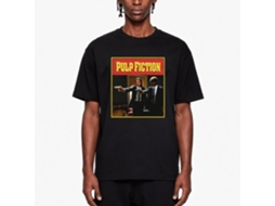 Rockinstone Men's T-shirt Pulp Fiction Jules Graphic Print Tee Black Size:xl