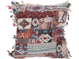 Capa de Almofada Elegante Chenille 45x45cm com Estampa Floral Marroquina e Design Geométrico para CHABERLU