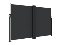 Retractable Side Awning, Retractable Side Awnings Vidaxl Preto Poliéster (160 X 1200 Cm)