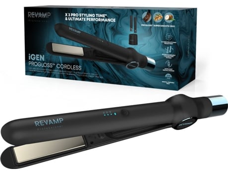 Alisador de Cabelo REVAMP ST-2750-EU2 iGen Progloss Cordless Ceramic (Cerâmica - 160-230 ºC)