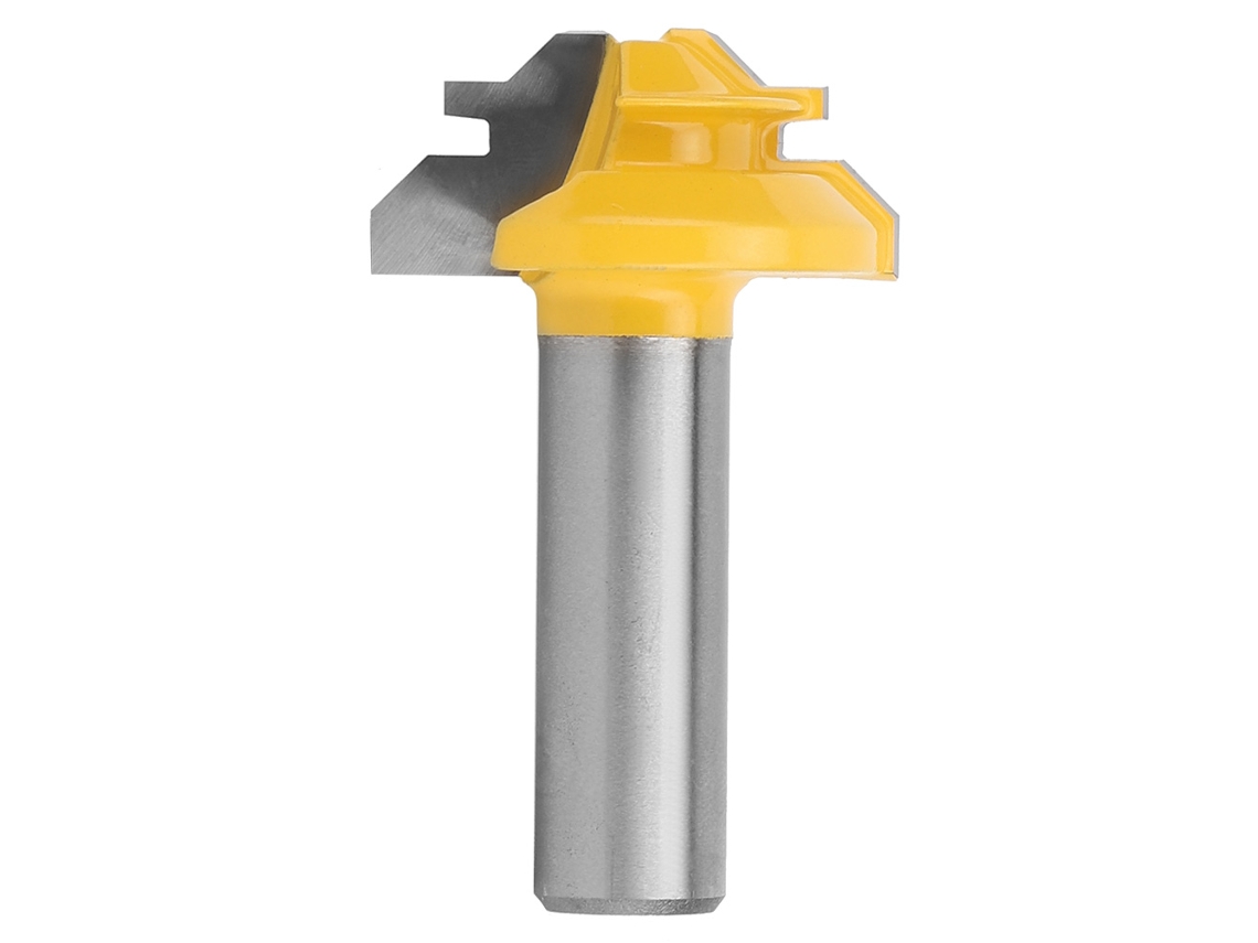 Broca De Fresadora 45 Graus 12x1-3/8 De Metal Duro Para Carpintaria Com Corte Suave