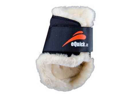 Guarda para cavalo traseiro EQUICK eShock velcro fluffy