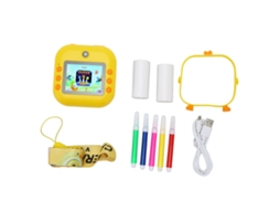 Câmera Instantânea Kids 2.4 Polegadas 48mp Amarela