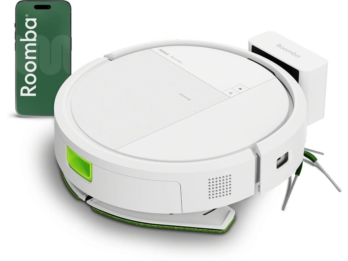 Aspirador Robô IROBOT Y414240  Roomba 115 Combo (Autonomia: 120 min - Branco)