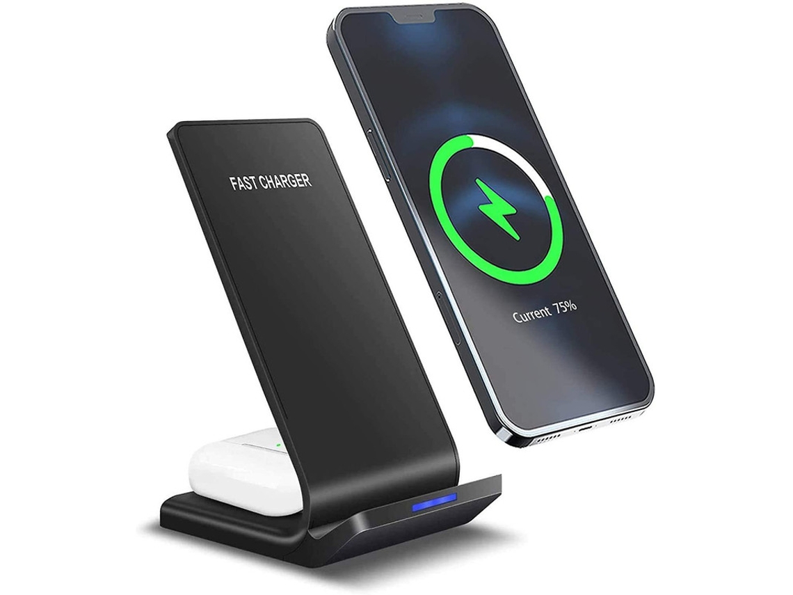 Carregador Sem Fio Base Para Apple, Samsung Yizhood Preto