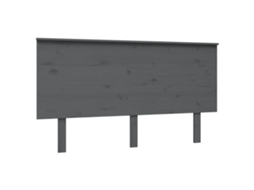 Cabeceira de Cama 144x6x82,5 Cm Pinho Maciço Cinzento MAISON EXCLUSIVE