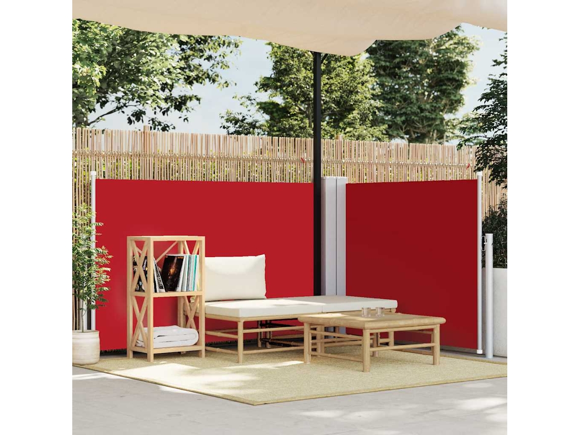 Vidaxl Toldo Lateral Retrátil 100x600 Cm Vermelho