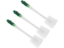 Conjunto de 3 Escovas de Limpeza S/MARCA, para Mamadeiras, com Pequena Escova para Tampas e Copos