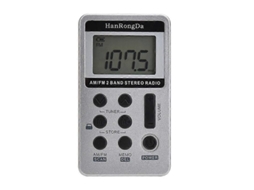 Rádio Portátil Mini de Bolso Am Fm Pessoal Dsp Sintonia Digital Estéreo Receptor com Tela Lcd Us B Recarregável e Fone o GOKOCO