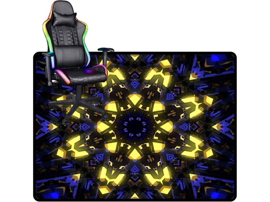 Tapete Cadeira Gamer Piso Escritório Antiderrapante Lavável Resistente Pisos Duros, Proteção Do