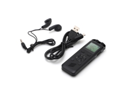 Gravador de Voz Digital 8GB, Gravação, Redução de Ruído, MP3, Senha, Aulas, Reuniões S/MARCA