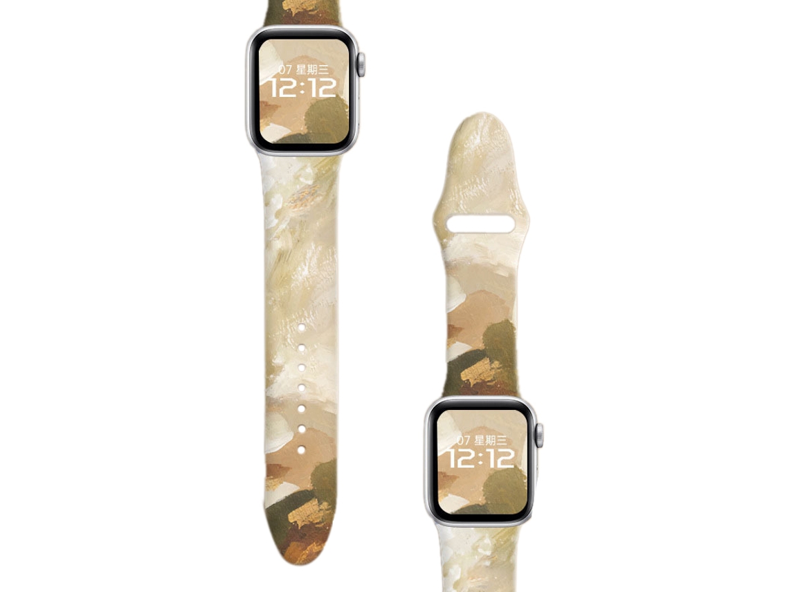 Banda de Relógio de Silicone EOOCOO (design Impresso para Apple Watch)