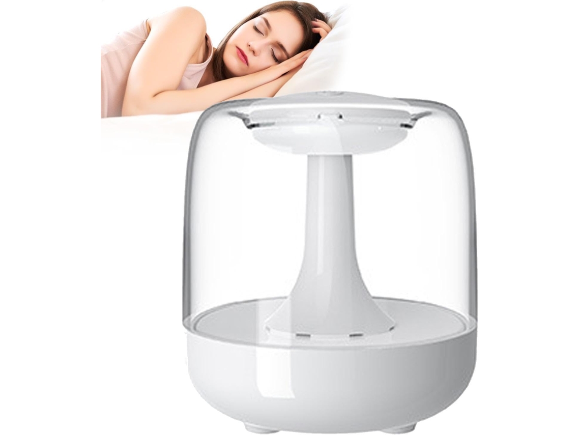 Umidificador Noturno Para Mesa De Cabeceira, Pequeno O Quarto, Portátil, 650 Ml