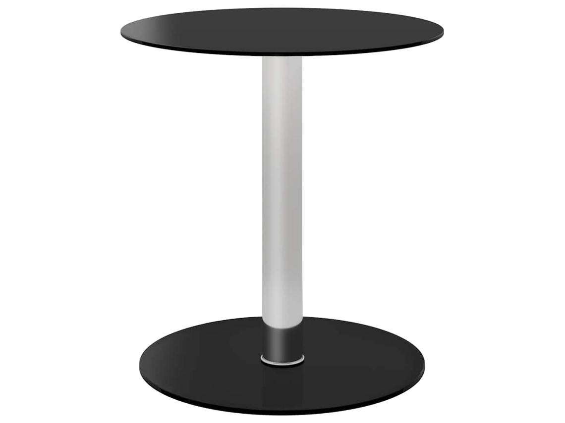 Conjunto 1 Mesa De Centro Vidaxl Preto Vidro