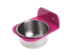 Tigela de Aço Inoxidável para Comida e Água, Comedouro para Pássaros, Gaiola para Cães e Papagaios, Tamanho G AQUAFORGE