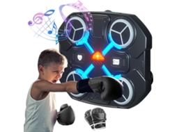 Alvo De Boxe Inteligente Bluetoothsuporte De Parede Com Carregamento Usb Para Adultos E Crianças Zeuxo