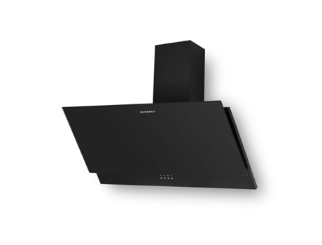 Coifa Schneider Schd2a90ebs 90 Cm, 594 M³/h, 3 Velocidades, Preto Vidro/preto Fosco