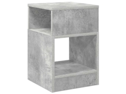 Mesa Lateral | Mesa Lateral | Mesa Para Sala Cinza 30,5 X 30 X 45 Cm Madeira Processada
