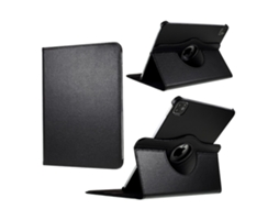 Capa 360 Litchi Para Ipad Pro 12.9 (4/5/6 Geração), Preta
