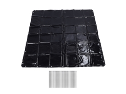 Cortina De Soldadura Segura 5.7x5.7ft Nível 6 Resistente A Uv Com Fechos De Cabo Para Oficina Industrial Verde Escuro