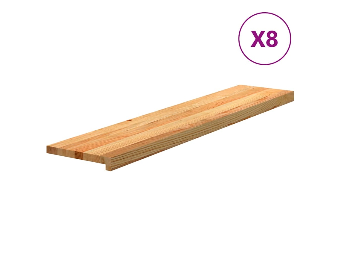 Stair Tread, Stair Treads Vidaxl Marrom Madeira De Carvalho (120 X 25 X 2 Cm)