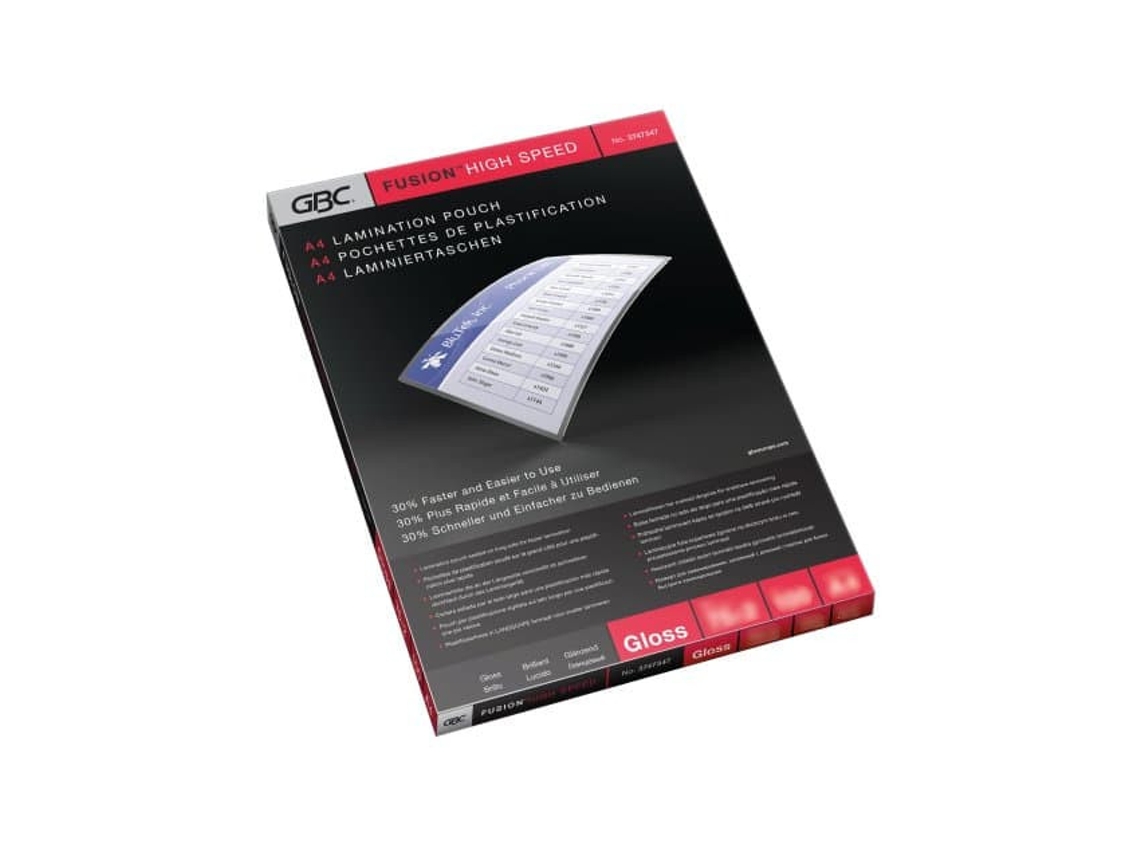 Laminador de alta velocidade GBC Fusion 100 peças