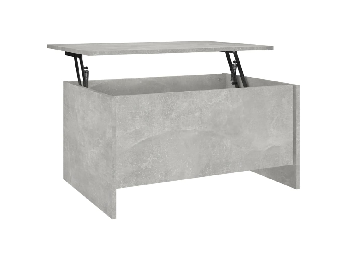 Maison Exclusive - Mesa De Centro 80x55,5x41,5cm Madeira Processada Cinza Cimento