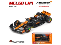 (modelo 1) Miniatura Em Escala 1:43 Do Mclaren F1 2024 Mcl60 Monza, Carro Esportivo Em Liga De Alumínio Branco.