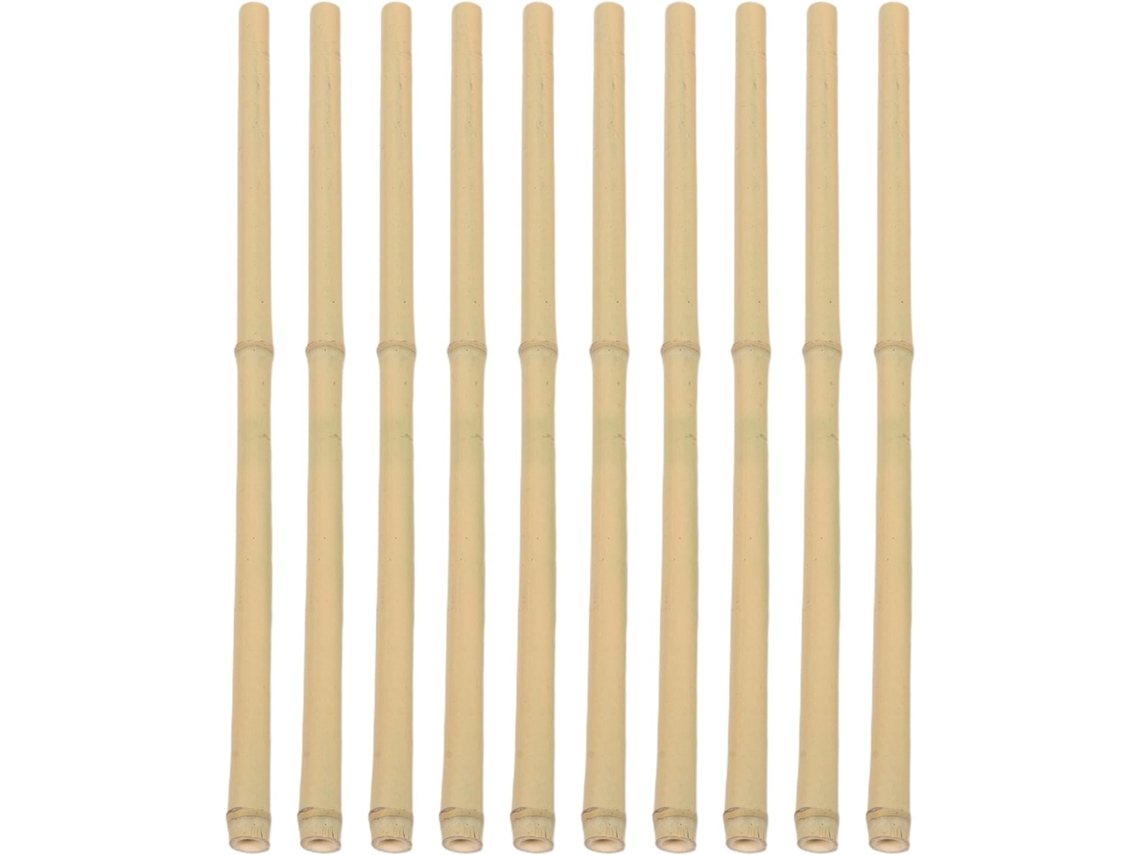 Kichouse Kit de 10 Treliças de Bambu, com 50 Cm de Comprimento, em Bambu Natural, Ideais para Plantas Trepadeiras como CHABERLU