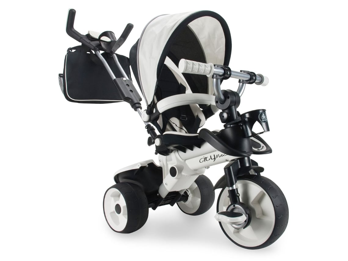 Triciclo INJUSA Evolutivo City Max Branco (Idade Mínima: 6 Meses - 118.5 x 49.5 x 110 cm)