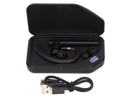 Aetheria fone de Ouvido Bluetooth K3 Sem Fio com Redução de Ruído Single Ear Wrap Around com Compartimento de Carregamento