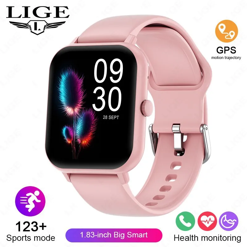 (rosa) Smartwatch Com Gps, Tela De 1,83 Polegadas, Mais De 100 Modos Esportivos E Chamadas Via Bluetooth.