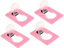 Lâmpadas Led Operitacx Pink Card, Pacote Com 4, Mini Luzes Noturnas