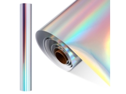 Rolo De Vinil Adesivo Holográfico Permanente Genérico Para Decoração Janelas, Acabamento Resistente A Rachaduras, Cor