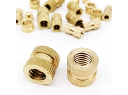 Porcas De Inserção Com Rosca Métrica Em Latão Maciço - M2, M2.5, M3,