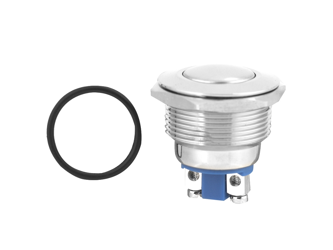 Interruptor Push button Metal Impermeável Redefinição Automática