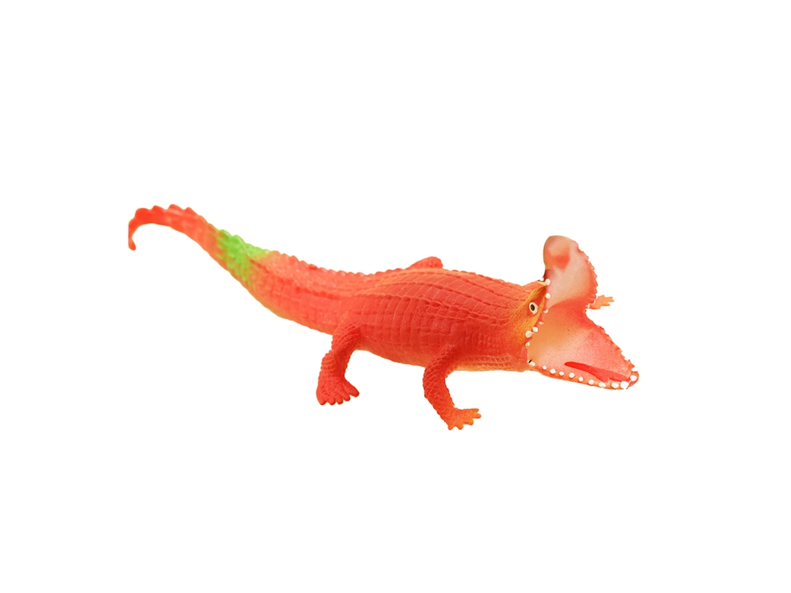 Mali brinquedo de Réptil Rastejante Simulado Macio Oco Figura Modelo Prop Piada Vermelho
