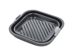 Forma De Silicone Quadrada Para Fritadeira A Ar, Cinza